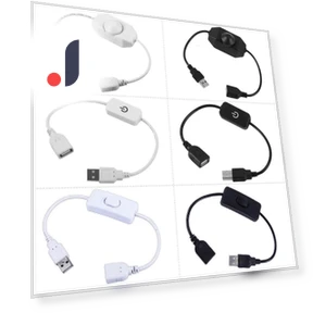 USB LED Monochrome Light Strip with Touch Dimmer Switch — LED Strips, Computer boost