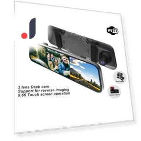 3-channel mirror dash cam — Dashboard Cameras, Timeless Home
