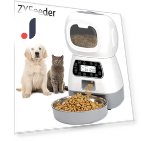 Automatic Pet Feeder with Stainless Steel Bowl — Feeders, Build My Home