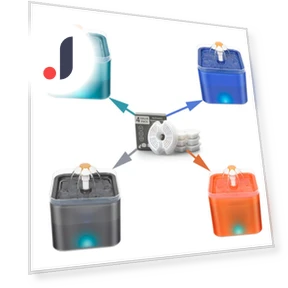 Automatic Pet Water Dispenser Filter Element — Feeders, Build My Home
