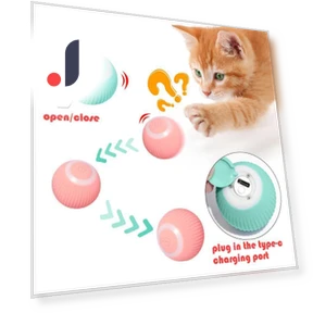 Automatic Rolling Ball Cat Toy — Cat Playthings, Simplistic Living Home