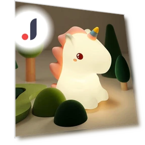 Cute Silicone LED Unicorn Night Light for Kids — Kids' Lamps, Lntelligent Living Hall
