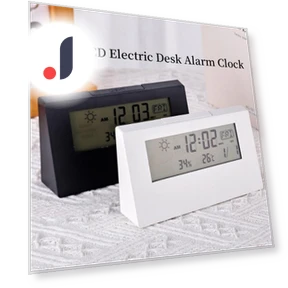 Electric LCD Desk Alarm Clock — Alarms & Clocks, Lntelligent Living Hall
