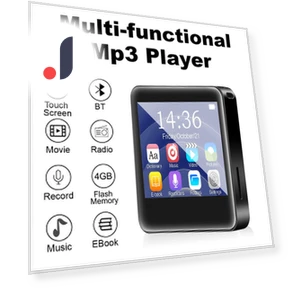 High-Quality Metal Bluetooth MP3 Player — Portable Media Players, Lntelligent Living Hall