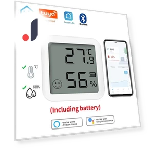 Mini Bluetooth Temperature and Humidity Sensor with LCD Screen — Home Climate Control, HIMO Group