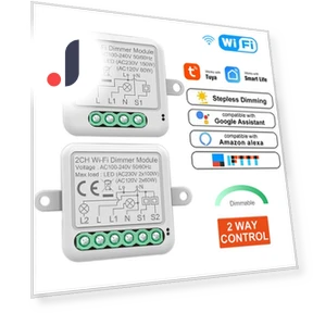 Mini Dimmer Interrupter Remote Control Electric Circuit Smart Breaker Switch — Smart Home Hubs & Controllers, HIMO Group