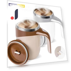 Portable Smart Automatic Magnetic Stirring Mug — Beverage Warmers, WIKHOSTAR