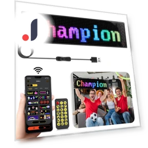 Programmable Smart USB LED Pixel Matrix Display — Digital Kiosks & Interactive, 888 Auto Parts Town