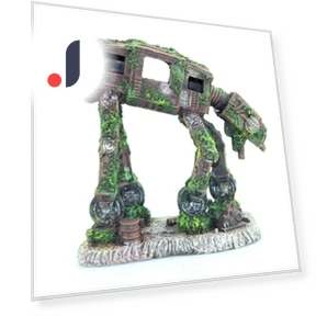 Robot Dog Shape Aquarium Landscape Decoration — Coral Decor, Simplistic Living Home