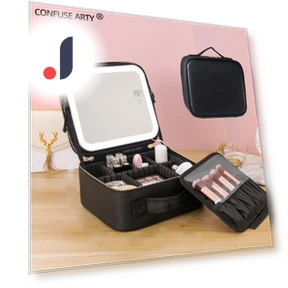 Smart Cosmetic Bag with LED Lighting — Cosmetic Cases, Light makeup