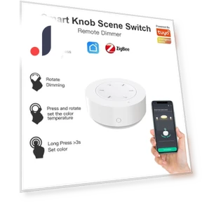 Smart Knob Scene Switch Dimmer — Smart Home Hubs & Controllers, HIMO Group