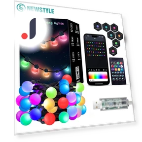 Smart RGB Light String — String Lights, Intelligent Living Hall