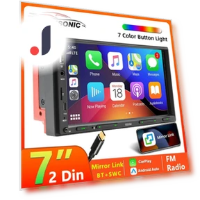 2 Din Car Stereo with 7-inch Touch Screen — Stereo Receivers, ToyousoniC
