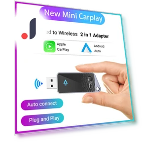 2-in-1 Wireless CarPlay Android Auto Adapter — Car Accessories & Gadgets, Vinde Home