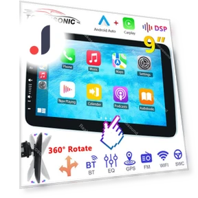 9-inch Rotating 360° Touch Screen Car Radio — Stereo Receivers, ToyousoniC