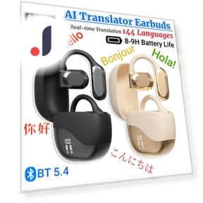 Bluetooth Earbuds with Real-Time AI Translation — Language Translators, Super Dream Home