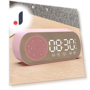 Bluetooth Speaker with Alarm Clock and Smart AI — Portable Audio, Vinde Home