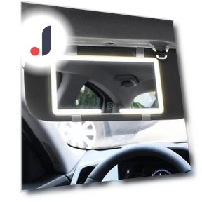 Car Sun Visor with LED Touch Screen — Interior Mirrors, Homeware Essentials