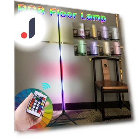 Corner Floor Lamp RGB LED Smart APP Remote Control — Standing Lights, GYROBALL