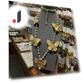 Golden Smart Butterfly Pearl Jewelry Set — Jewelry Sets, Fashion footsteps