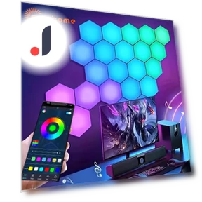 Hexagonal Quantum LED Wall Panel Light — Commercial Lighting Solutions, GYROBALL