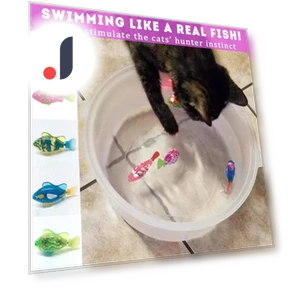 Interactive LED Floating Robot Fish Toy — Interactive Animal Companions, Simplistic Living Home