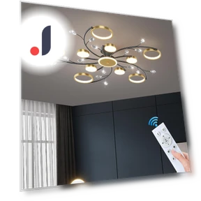 Luxury LED Ceiling Chandelier with Smooth Brightness Adjustment — Overhead Lighting, Seahorse Home