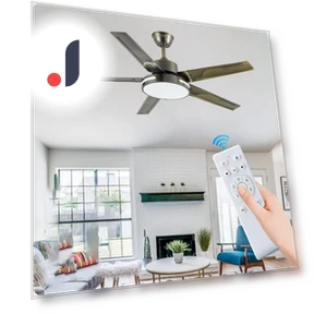 Modern ceiling fan with light — Ceiling Fans, Seahorse Home