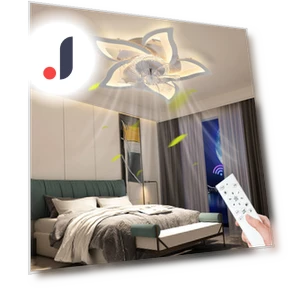Modern LED Ceiling Fan with App Control — Ceiling Fans & Accessories, Seahorse Home