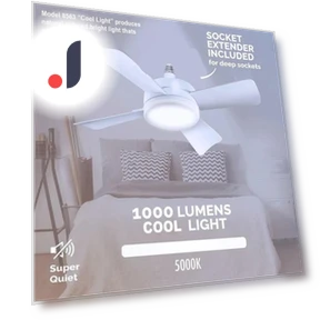 Modern Smart Silent Ceiling Fan with LED Light — Ceiling Fans, Seahorse Home