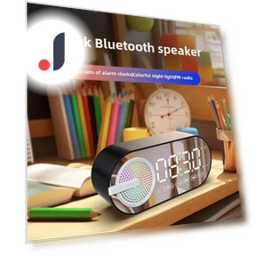 Portable Bluetooth Speaker with Alarm Clock — Alarms & Clocks, Smarter than future