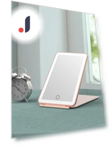 Portable Touch Makeup Mirror with 3 Lighting Modes — Compact & Travel, Vinde Home