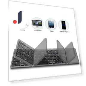 Rechargeable Wireless Bluetooth Foldable Keyboard with Touchpad — Keyboards, GYROBALL