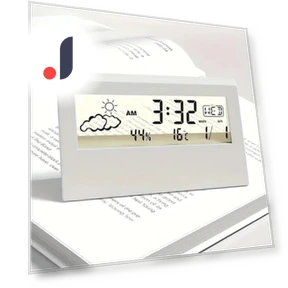 Silent Smart LED Desk Clock — Desk & Shelf, Homeware Essentials