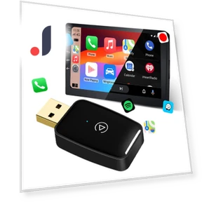 Smart AI Box BT WiFi 5.8G Wireless CarPlay Android Auto Adapter — Car Accessories & Gadgets, Chic Home