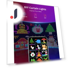 Smart Curtain String Light DIY Picture Text Led Display — String Lights, AE Selection