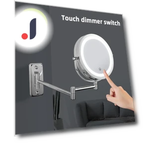 Smart Makeup Mirror with Adjustable Lighting — Handheld, Vinde Home