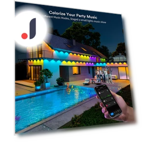 Smart RGBIC Eaves LED Lights — Outdoor Security & Flood Lighting, AE Selection