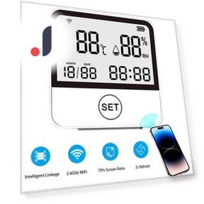 Smart WiFi Temperature and Humidity Sensor — Home Climate Control, Super Dream Home