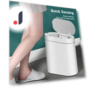 Touch Sensor Trash Bin — Kitchen Cans, Cozy Cottage-Relax