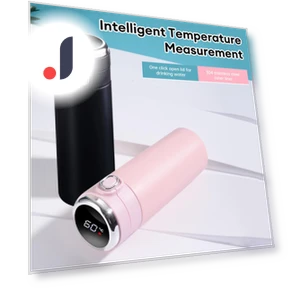Vacuum Insulated Smart Temperature Display Mug — Beverage Warmers, GYROBALL