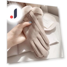 Winter Gloves with Plush Suede — Gloves & Mittens, Warm Land