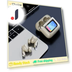 Wireless Earbuds with Color LED Display and Touch Noise Cancellation — In-Ear Headphones, Vinde Home