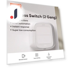 2 Gang Wireless Remote Control Switch Scene Controller — Smart Home Hubs & Controllers, Home Of Auto Parts