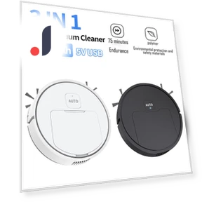 3-in-1 Rechargeable USB Robot Vacuum — Smart Cleaning Robots, 888 Auto Parts Town