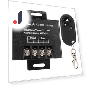 30A 720W 3-Button RF Dimmer with Wireless Remote Control — Light Dimmers, GoolRC