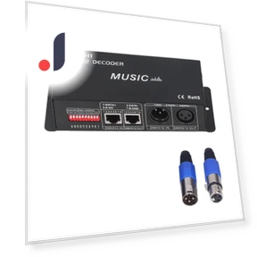 4-channel DMX 512 decoder adjustable RGB dimmable LED decoder controller — Photography Lighting & Studio Equipment, Andoer