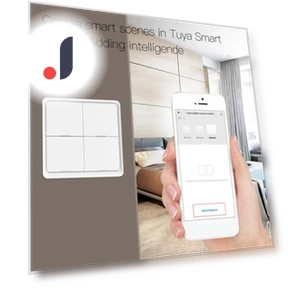 4-Channel Scene Button Smart Home Switch — Smart Home Hubs & Controllers, Tuya