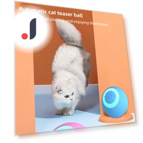 Automatic Moving, Jumping, Rolling Cat Toys with LED Lights — Cat Playthings, Rainbow Rain