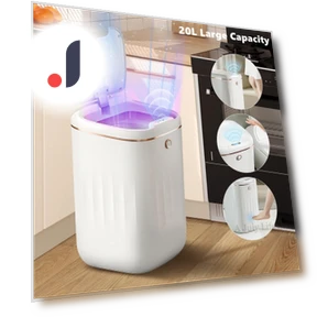 Automatic Trash Can with UV Light — Kitchen Cans, DC-HOME-4